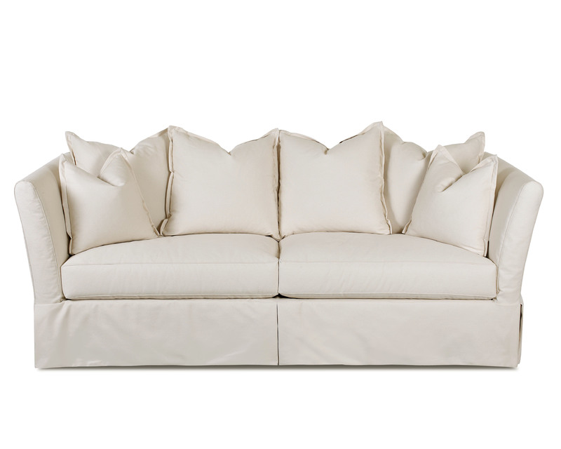Alexis Pillow Back Slipcover Sofa with Down Sofas and Sectionals