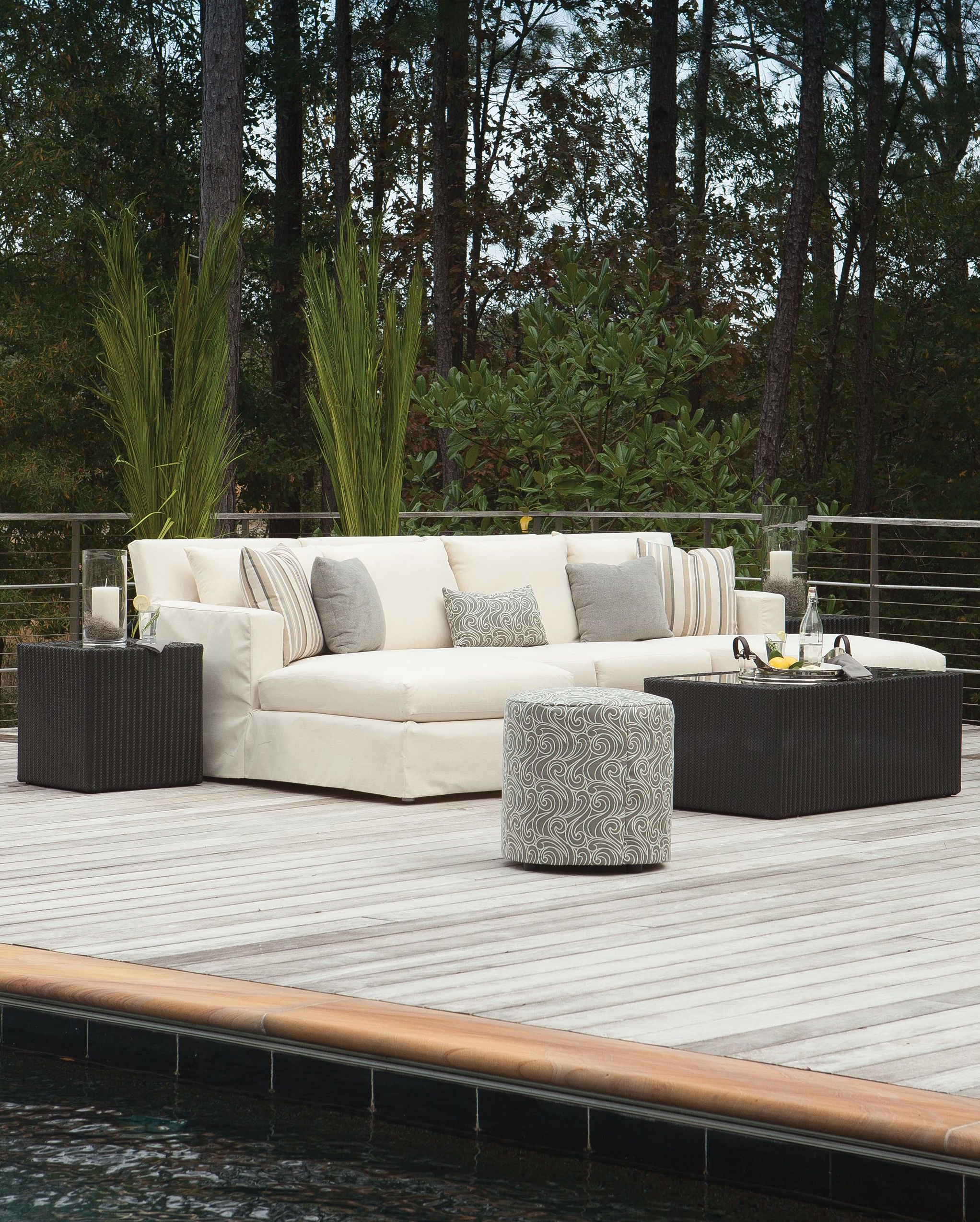 broyhill patio sectional on Douglas Outdoor Slipcover Sectional Club Depth Sofas And Sectionals