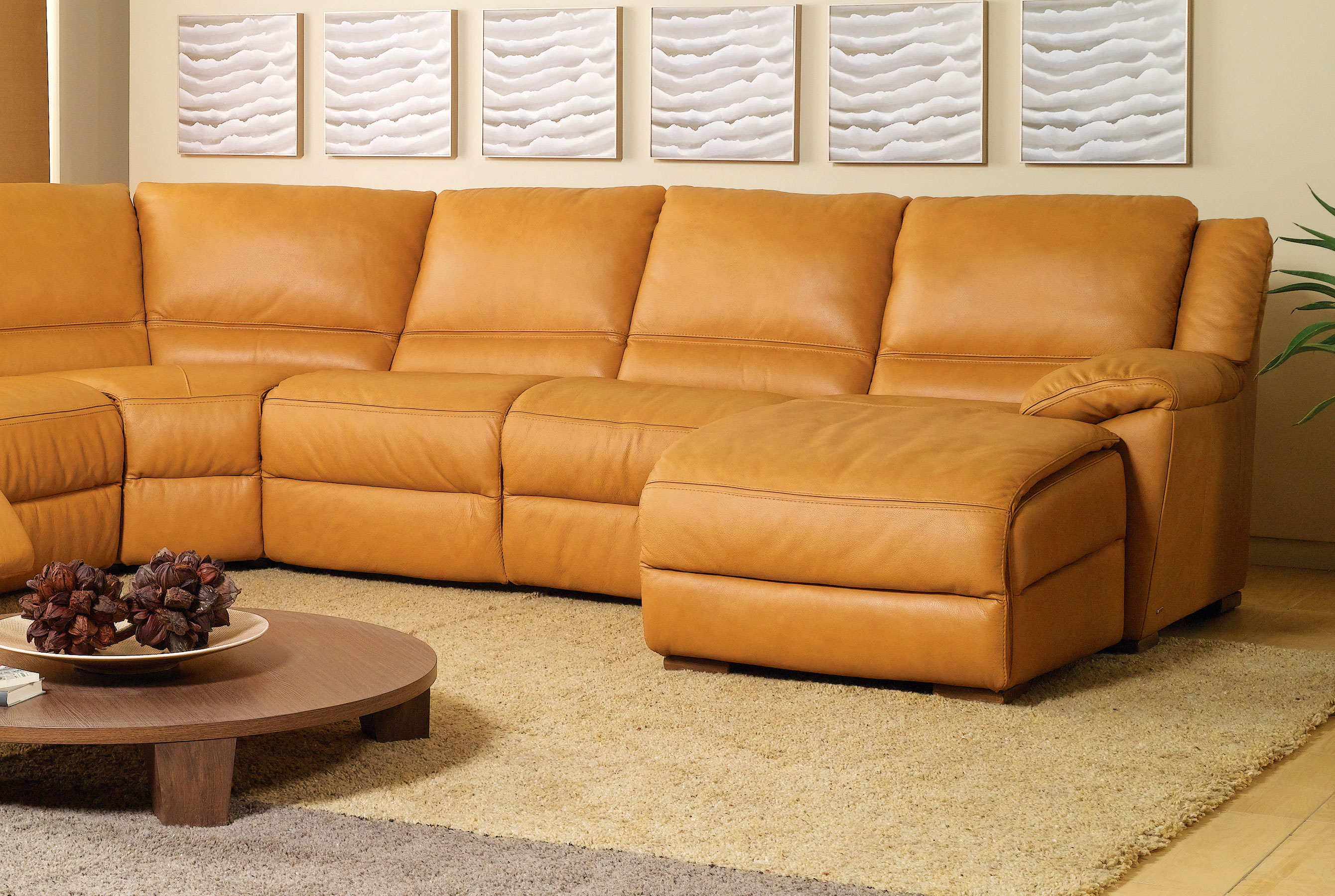 Giuseppe A319 Top Grain Leather Power Reclining Sofas and Sectionals