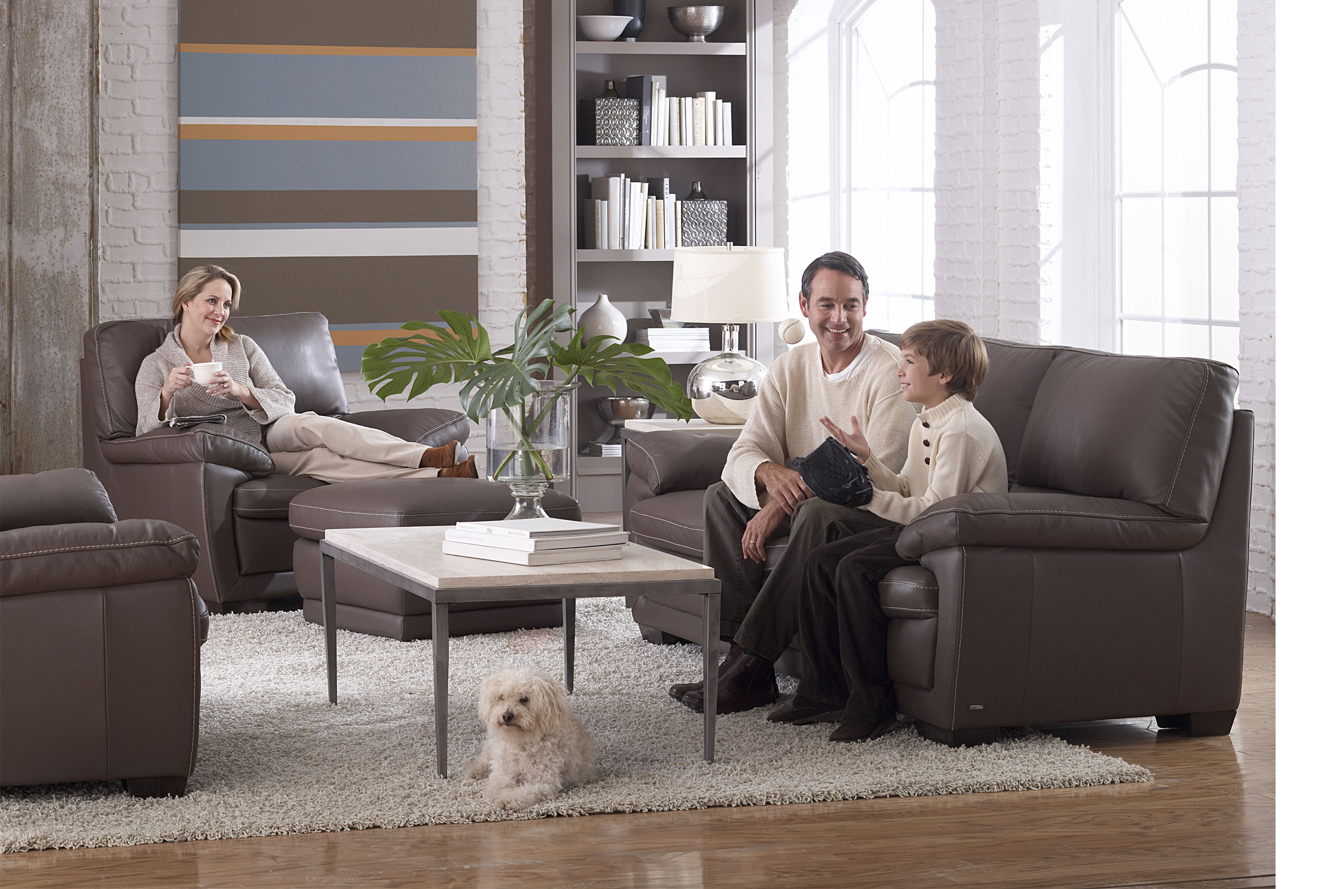 Sebastiano B674 100 Top Grain Leather Sofa Sofas And