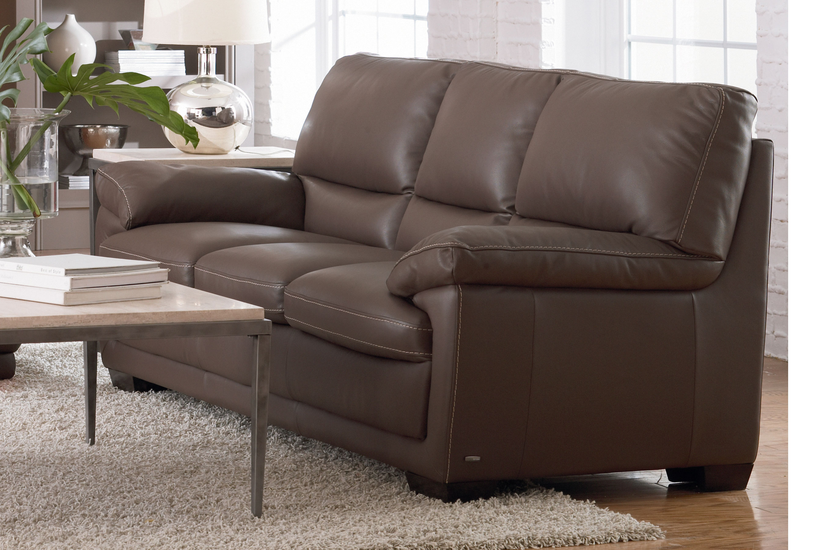 Sebastiano B674 100 Top Grain Leather Sofa Sofas And