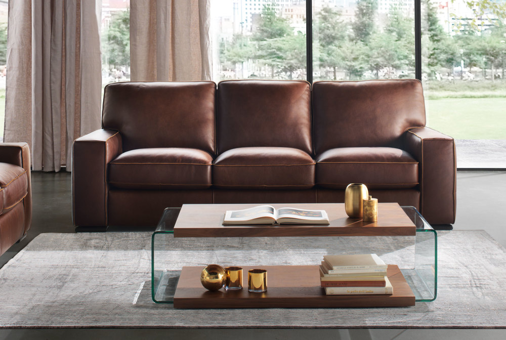 Vincenzo B858 100 Top Grain Sofas And Sectionals