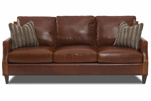 Down Cushions Sofas And Sectionals Bond 87 Top Grain Leather Sofa W Down Cushion