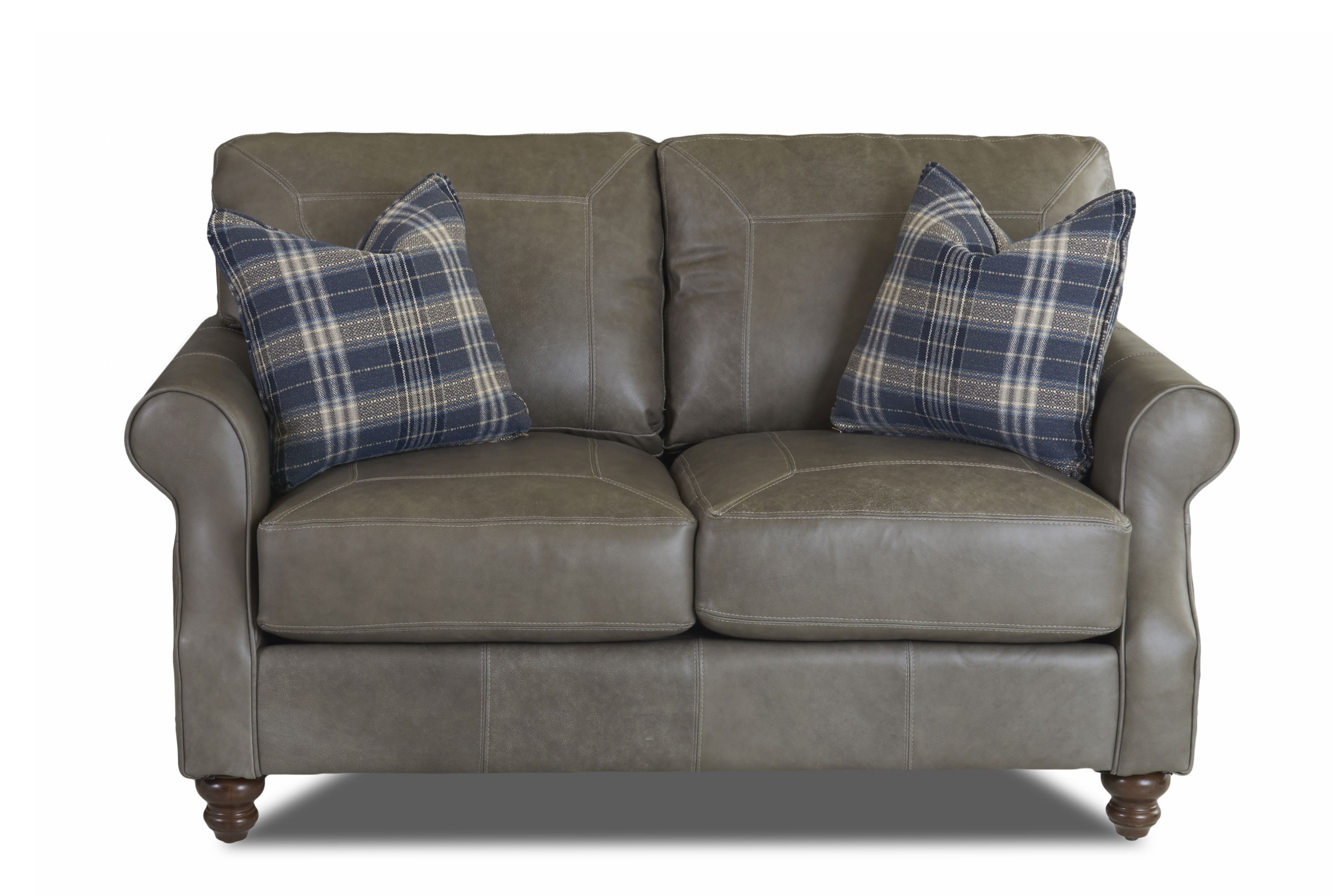 Tifton Leather Sofa with Down Cushions Sofas and Sectionals