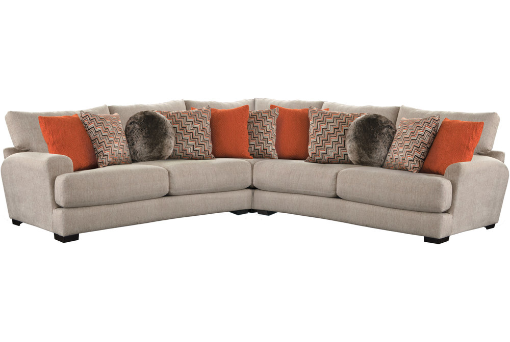 Ava 3 Piece Sectional (Includes Pillows) Sofas and Sectionals