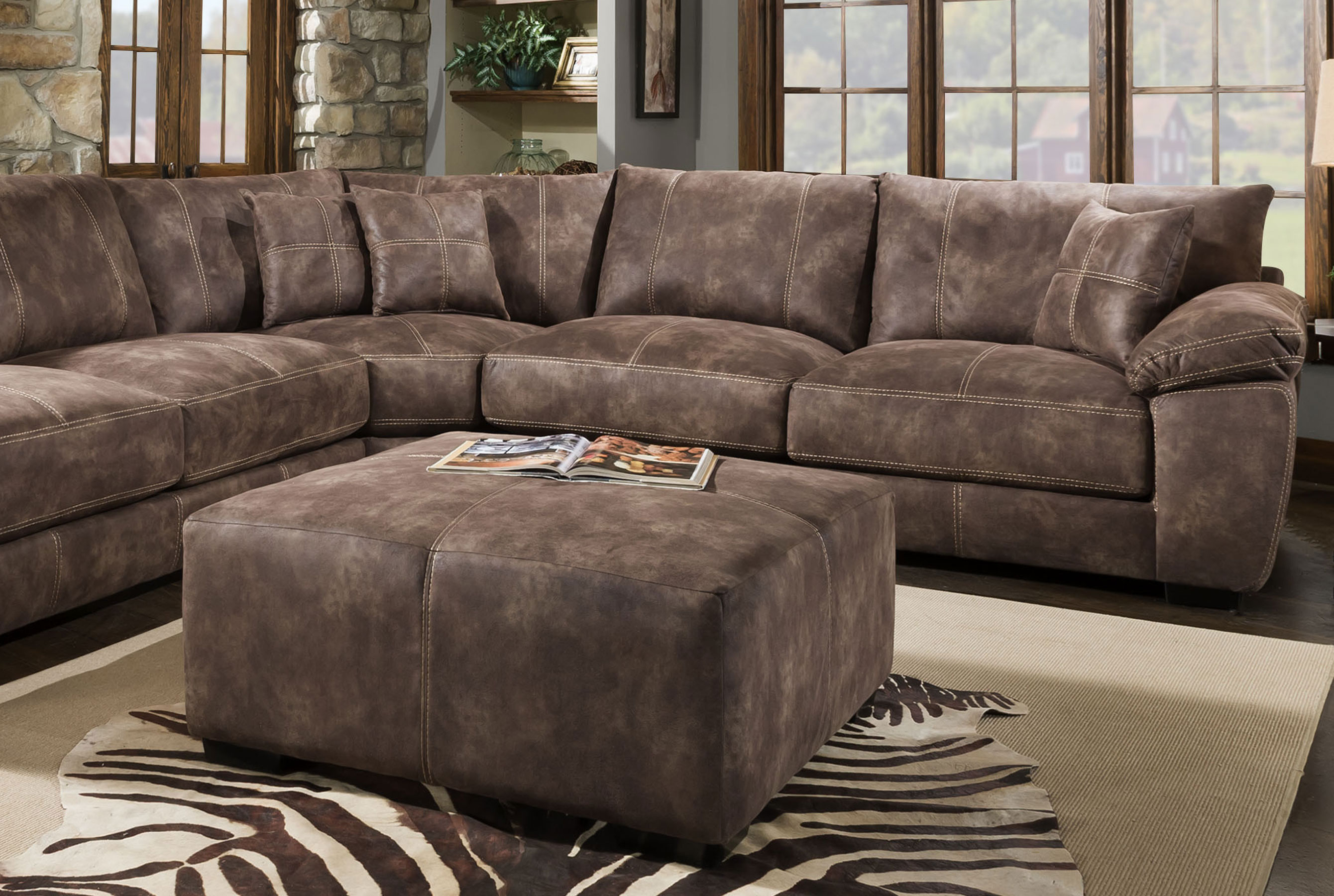Teagan 840 Stationary Sectional Sofas and Sectionals