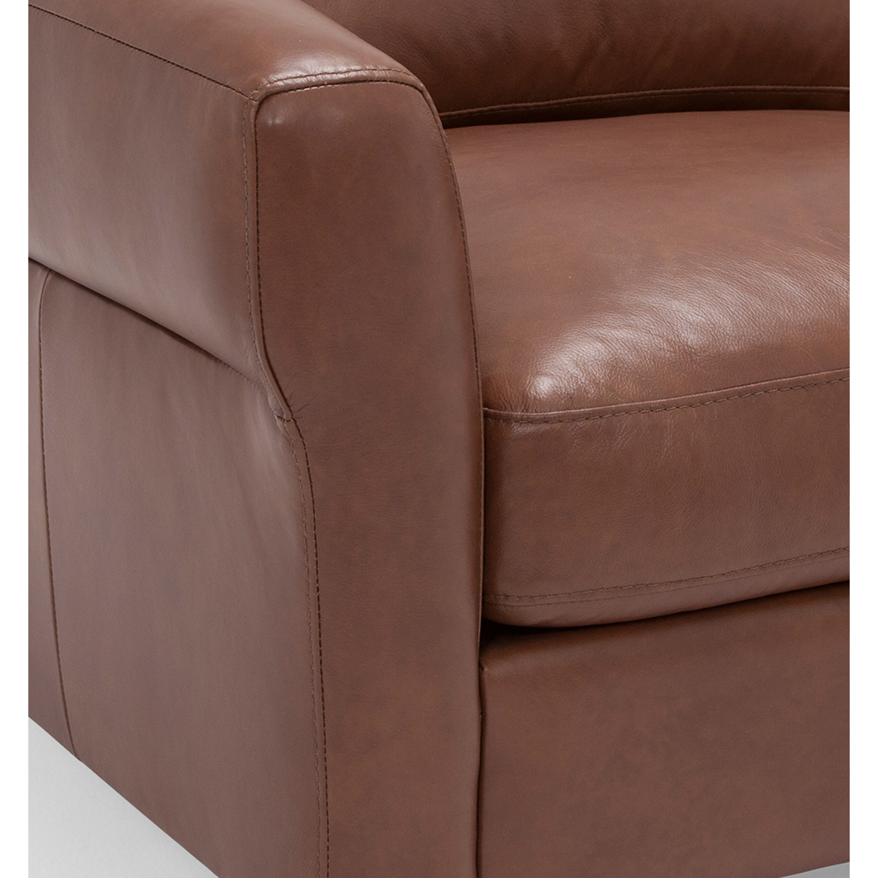 Majesty 100 Top Grain Leather Sofa in Bronco Sofas and Sectionals