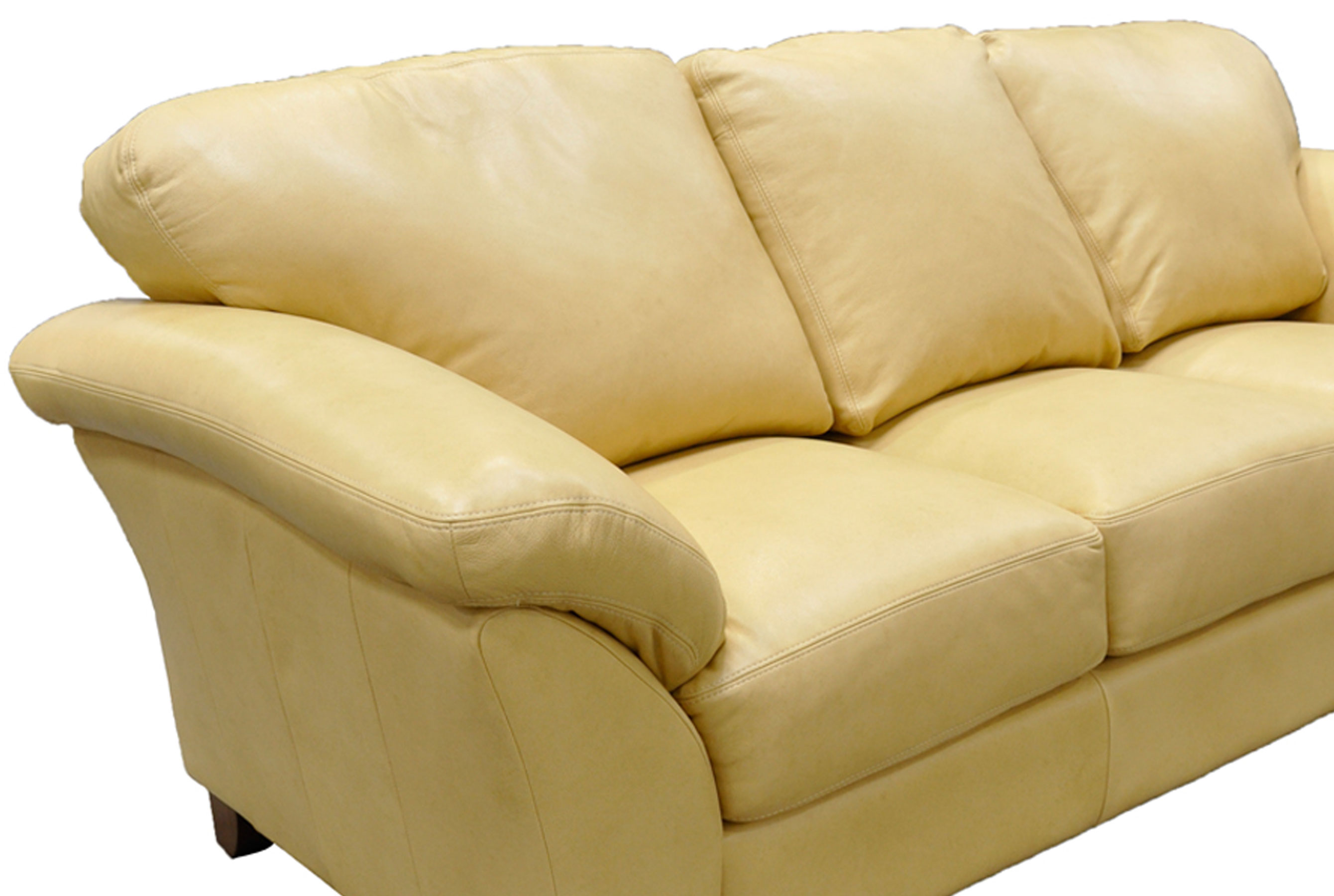 Nevada Curved Sectional All Leather Sofas And Sectionals