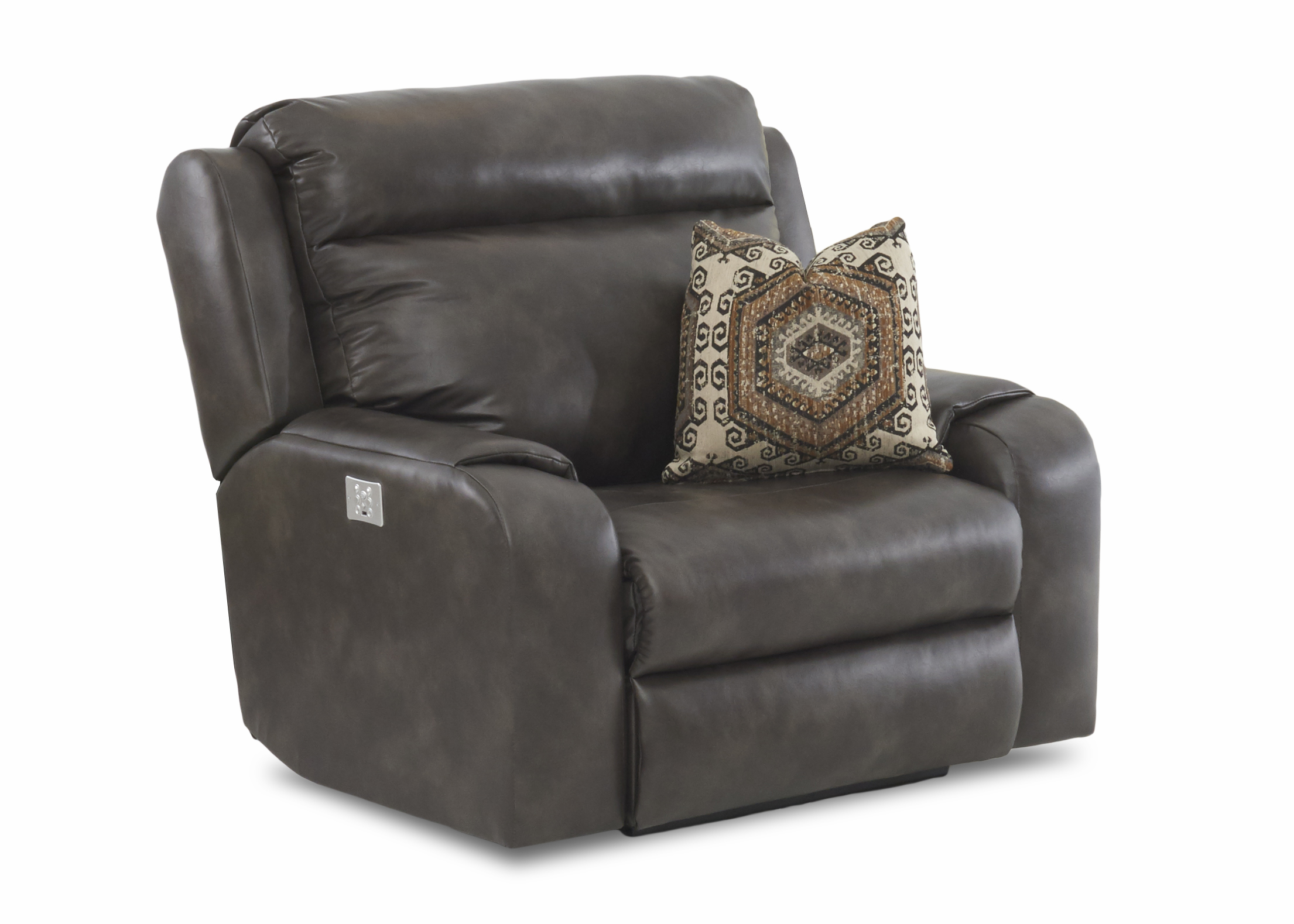 Merlin Leather Power Big Recliner W Sofas And
