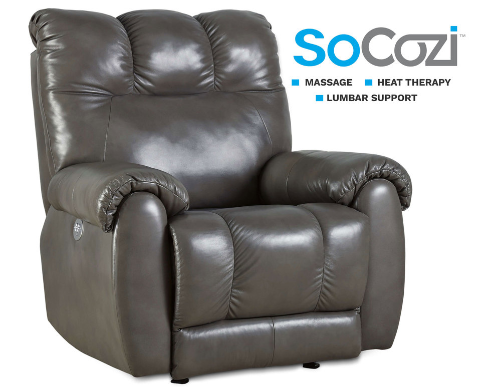 Top Flight Rocker Recliner w/ Massage + Heat + Sofas and Sectionals