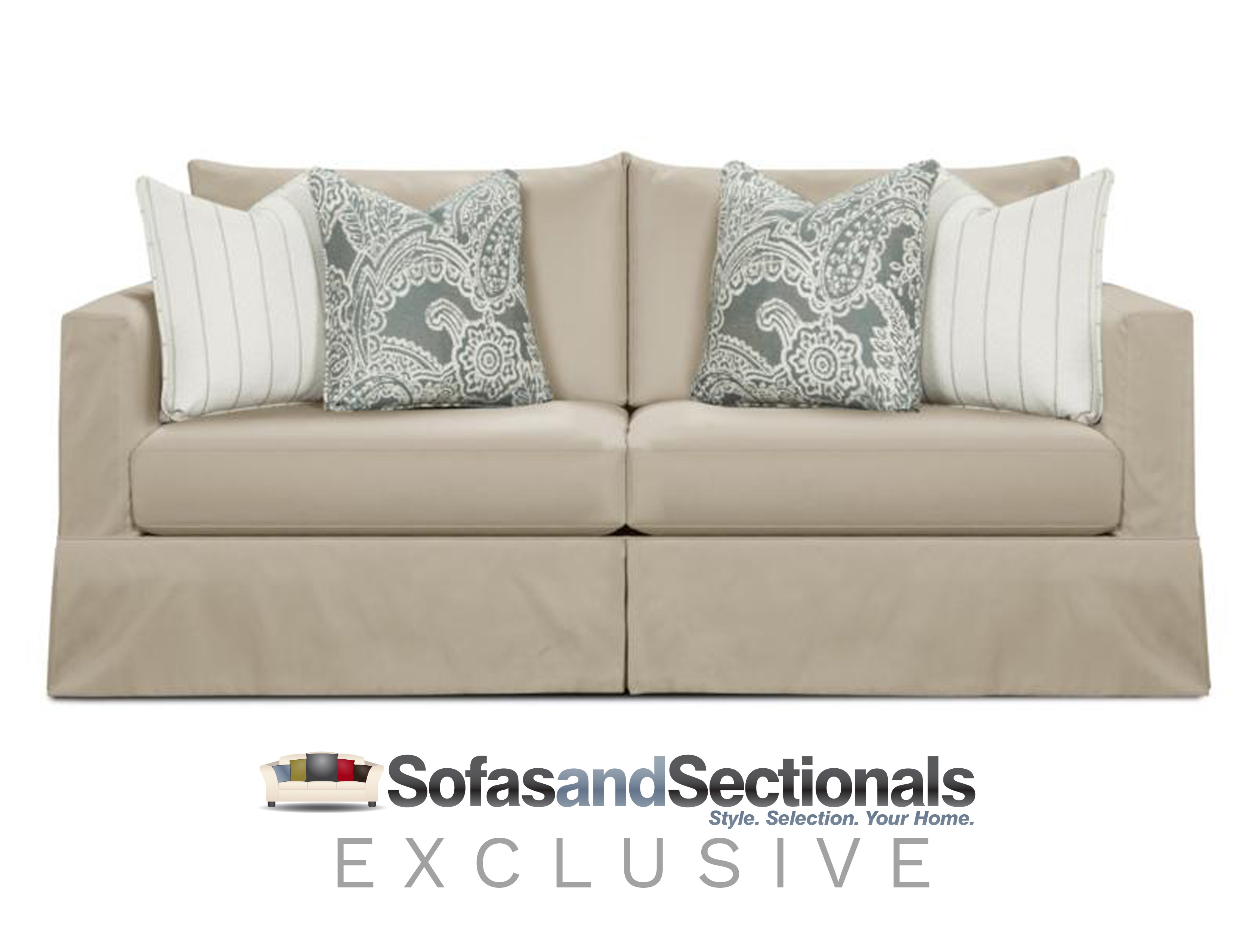 Beachside 86 Slipcover Sofa E X C L U S Sofas And Sectionals