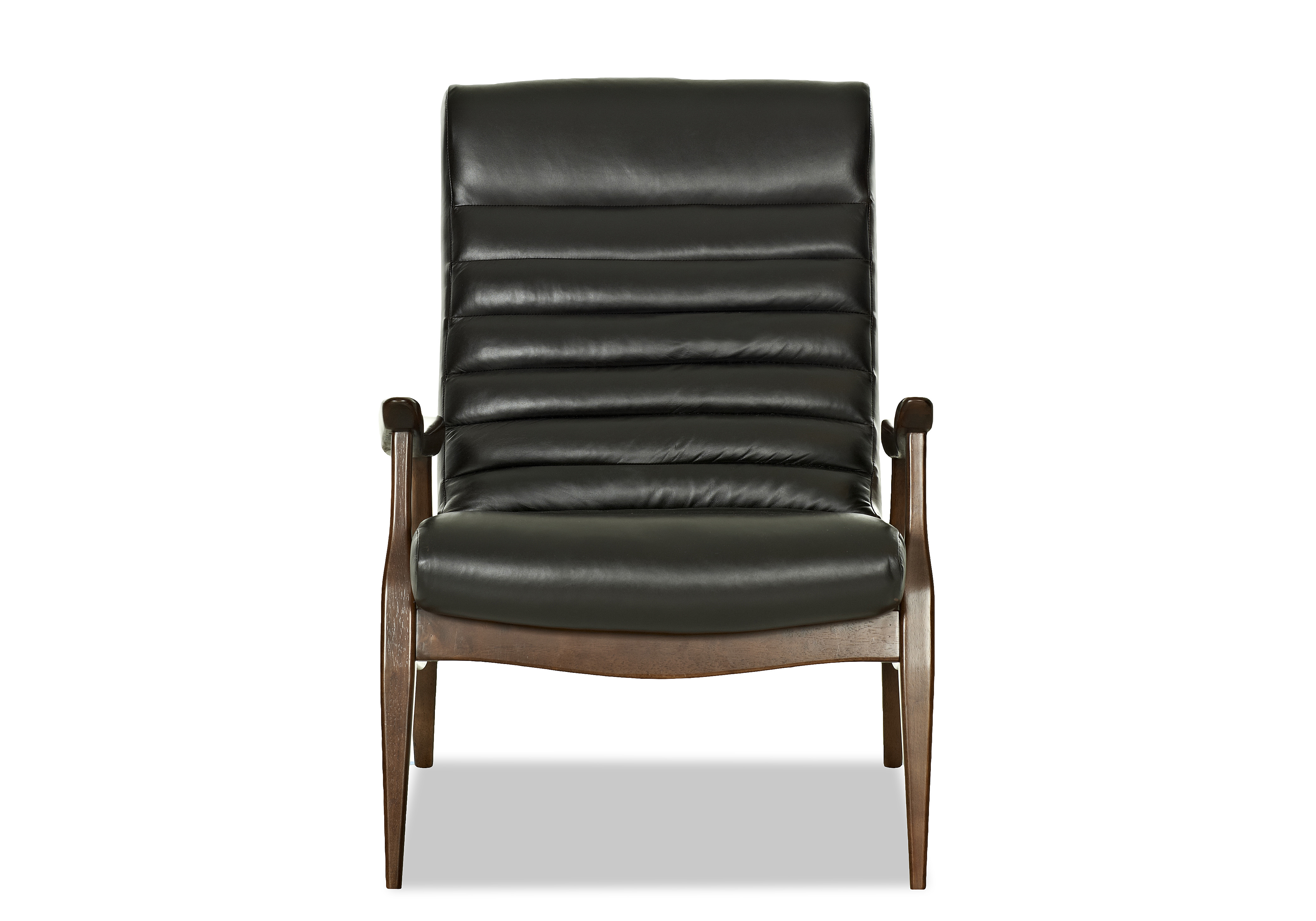 Hans MidCentury Modern Leather Chair (Made to Sofas and Sectionals