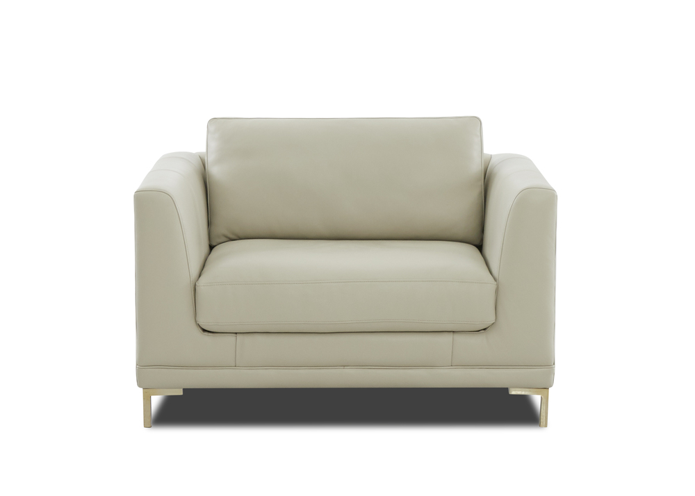 Ellis 52 Extra Wide Modern Leather Chair Sofas And Sectionals
