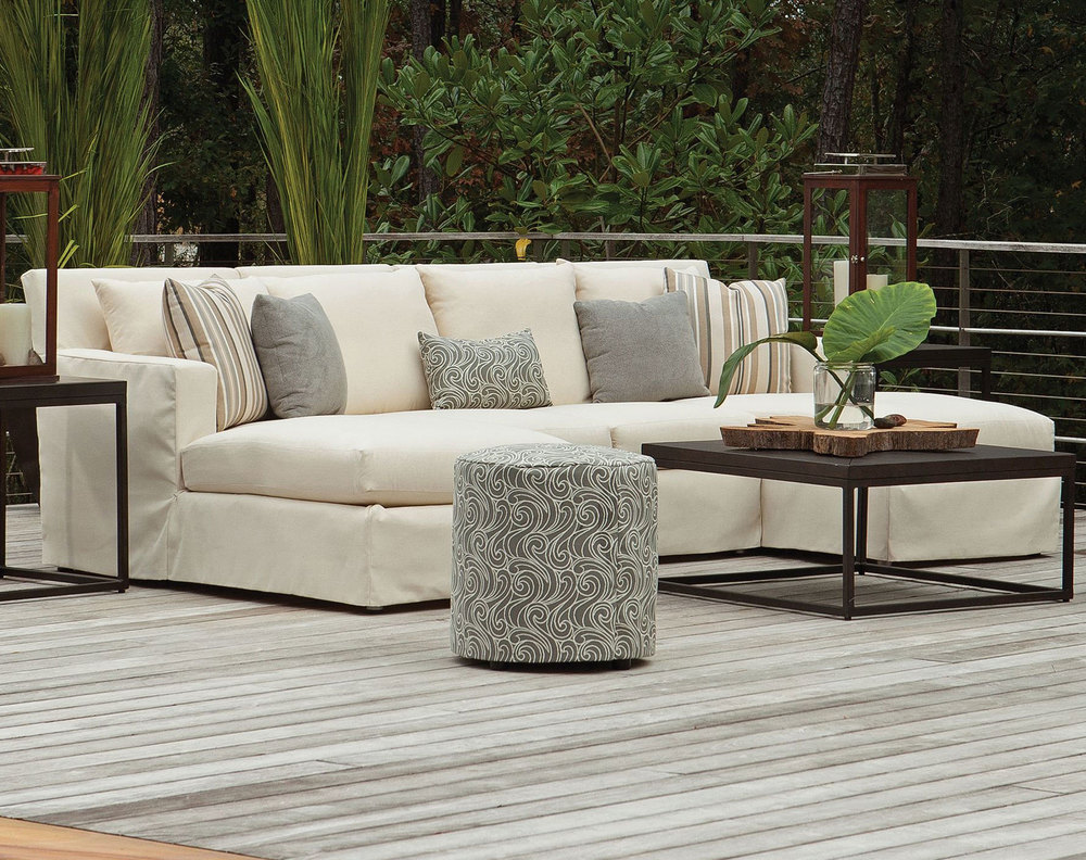Douglas Outdoor Slipcover Sectional Club Depth Sofas And Sectionals Douglas Outdoor Slipcover Sectional