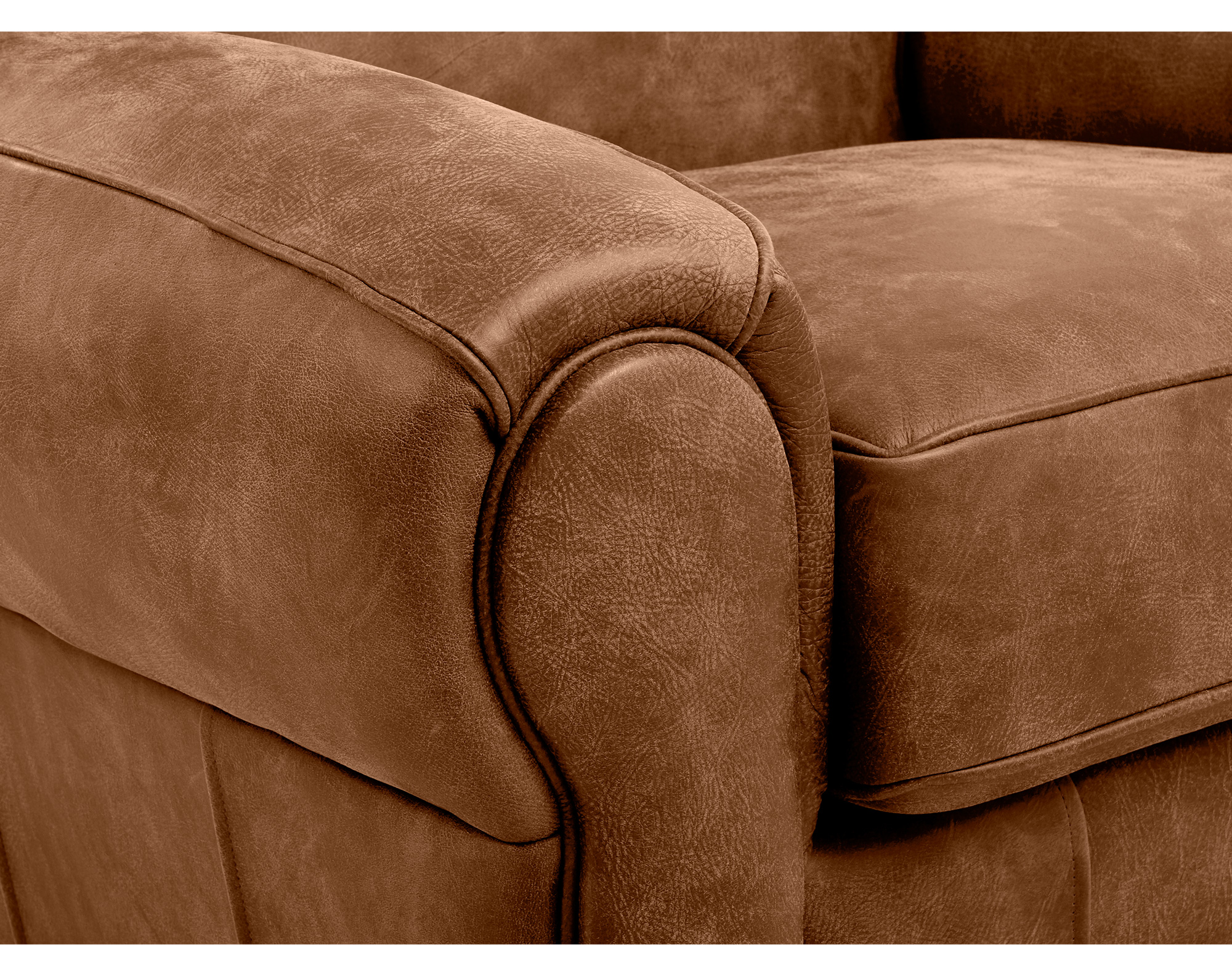 Aiden Leather Accent Chair And Ottoman 2 Sofas And Sectionals