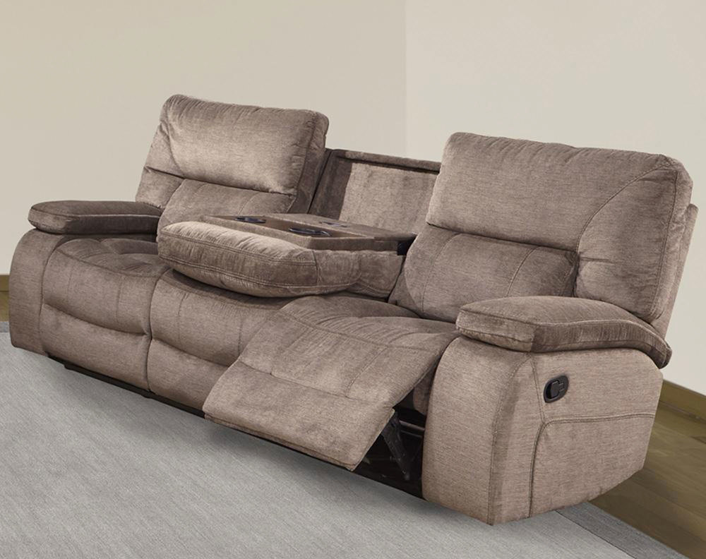 Chapman Triple Reclining Sofa in Kona Fabric Sofas and Sectionals