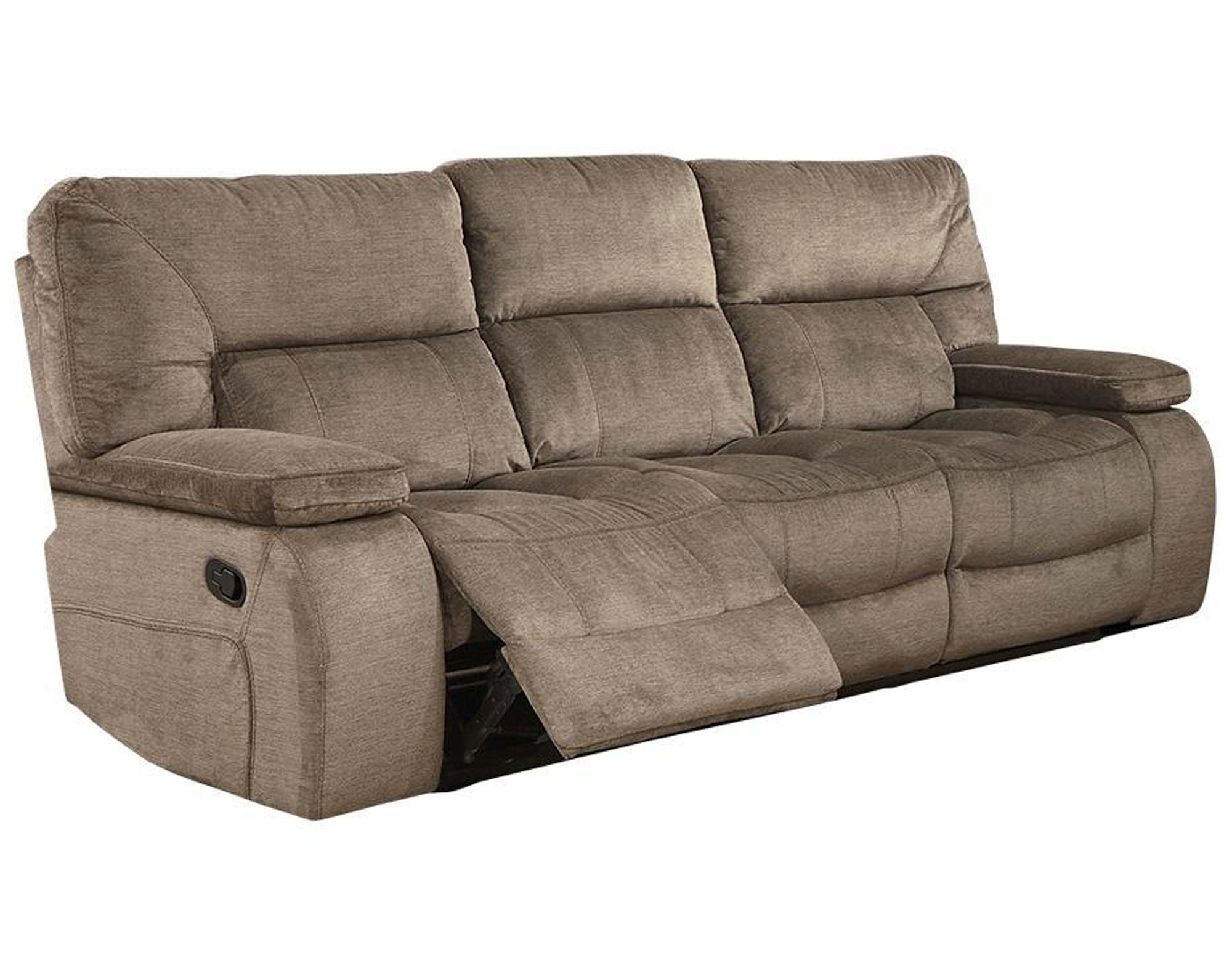 Chapman Triple Reclining Sofa in Kona Fabric Sofas and Sectionals