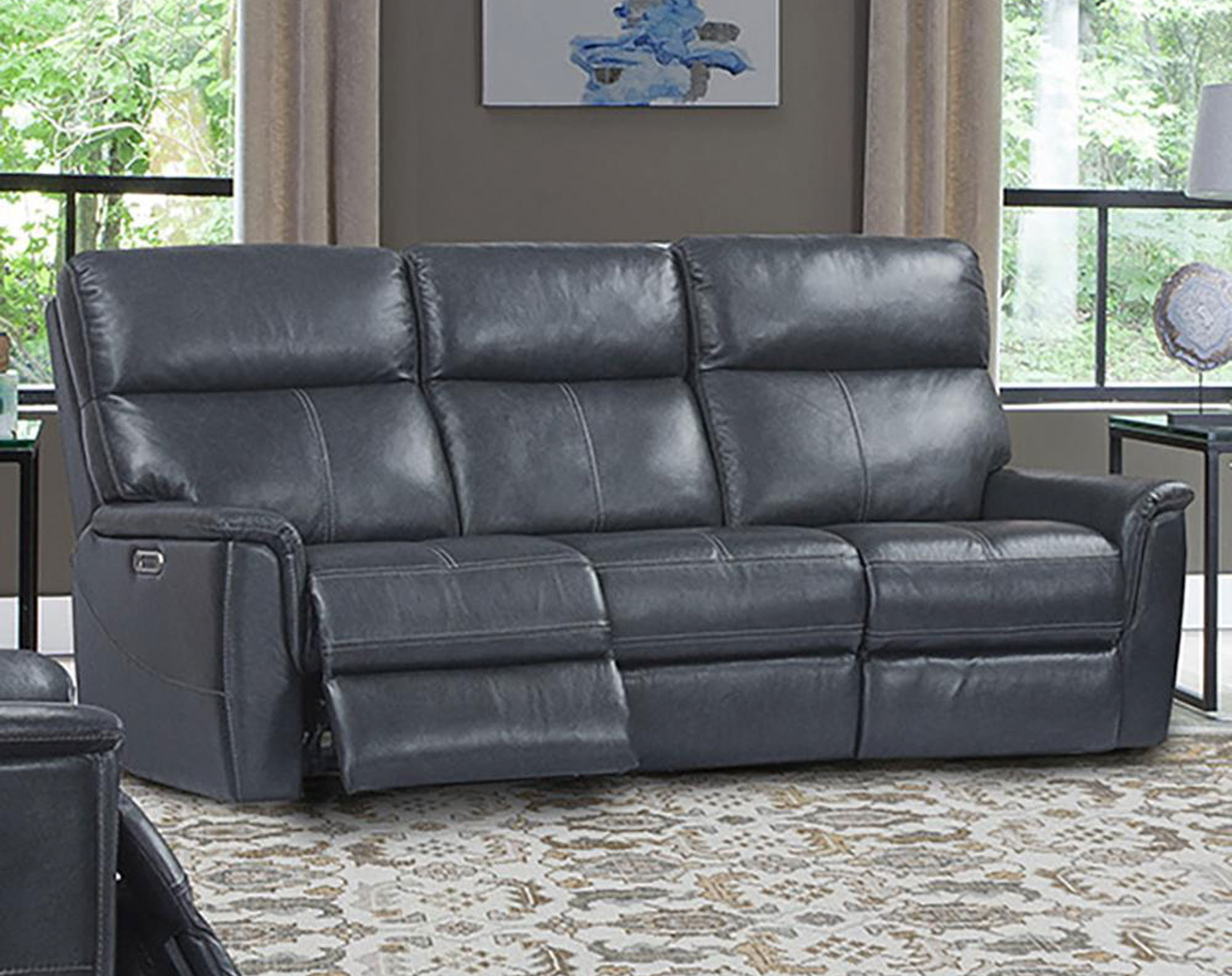 Reed Indigo Leather Sofa With Sofas And Sectionals Reed Indigo Leather Sofa With