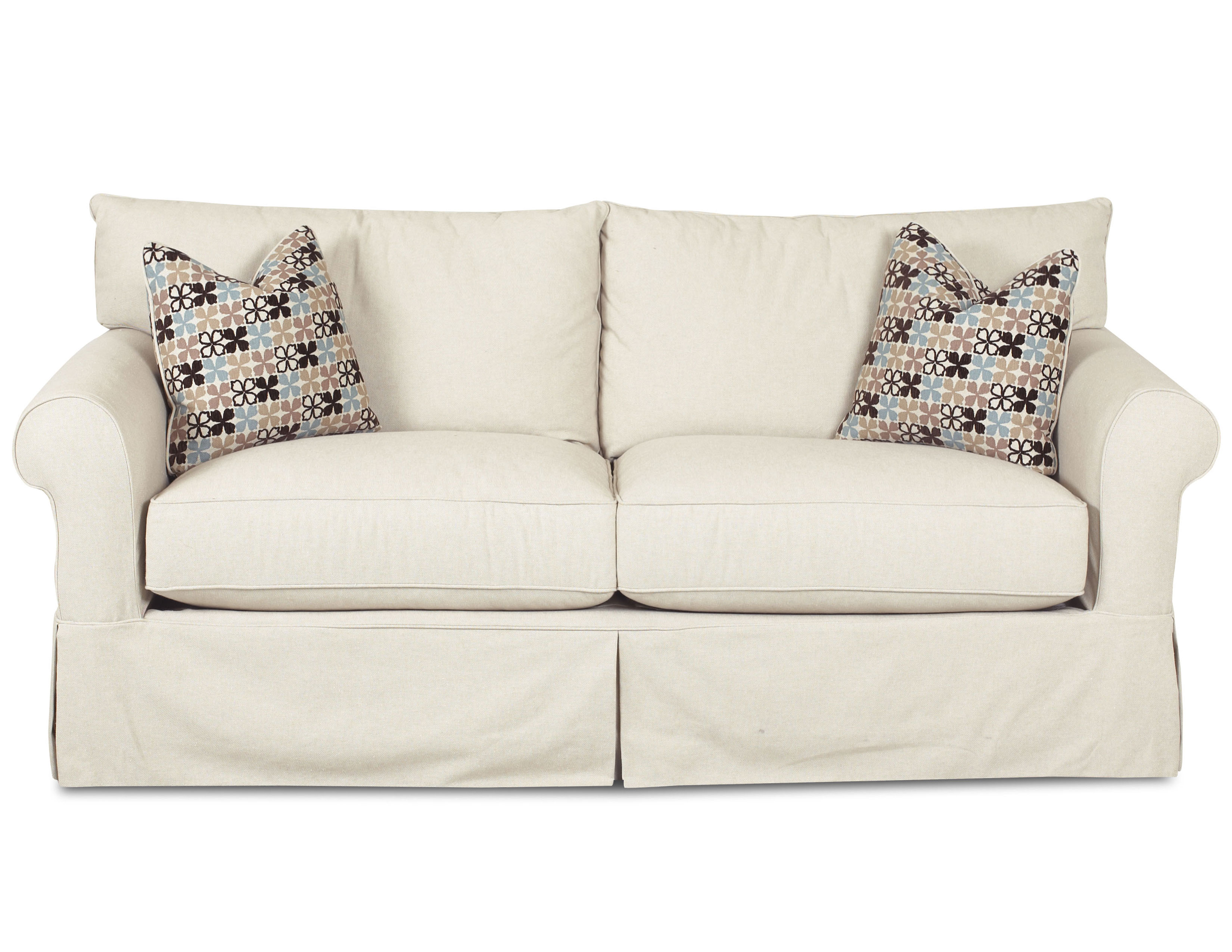 Jenny Slipcover Sofa with Down Cushions Sofas and Sectionals