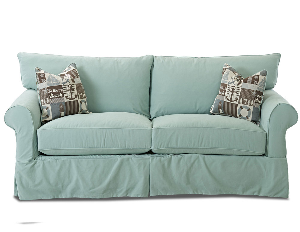 Jenny Slipcover Sofa with Down Cushions Sofas and Sectionals