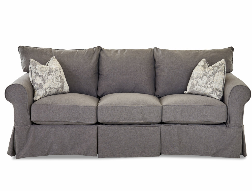 Jenny Slipcover Sofa with Down Cushions Sofas and Sectionals