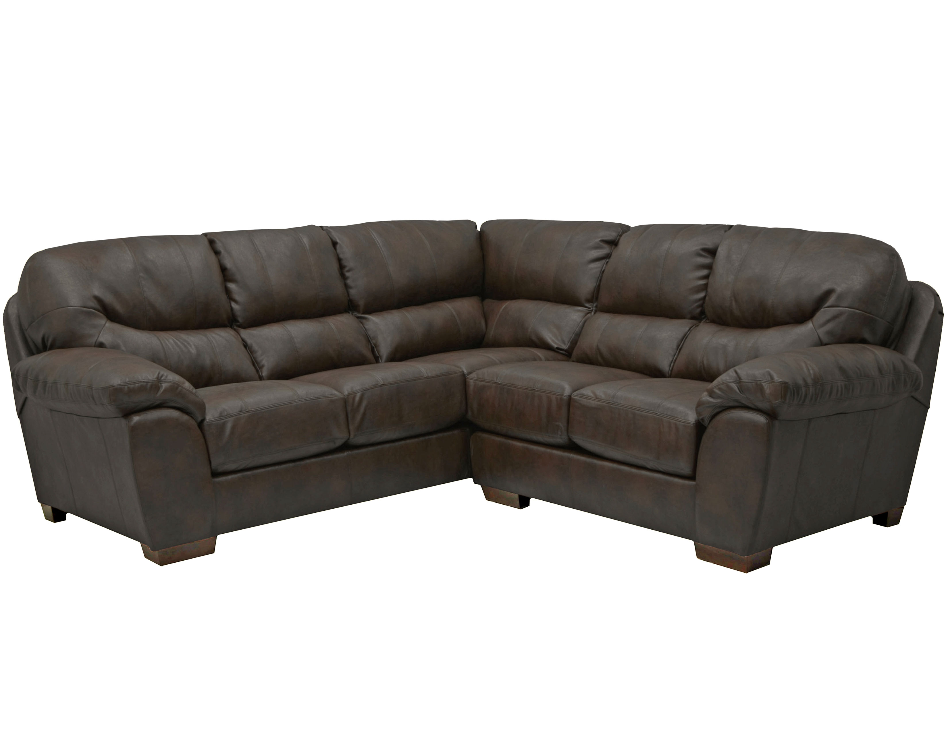 Lawson 4243 Sectional in Leather Like Fabric Sofas and Sectionals