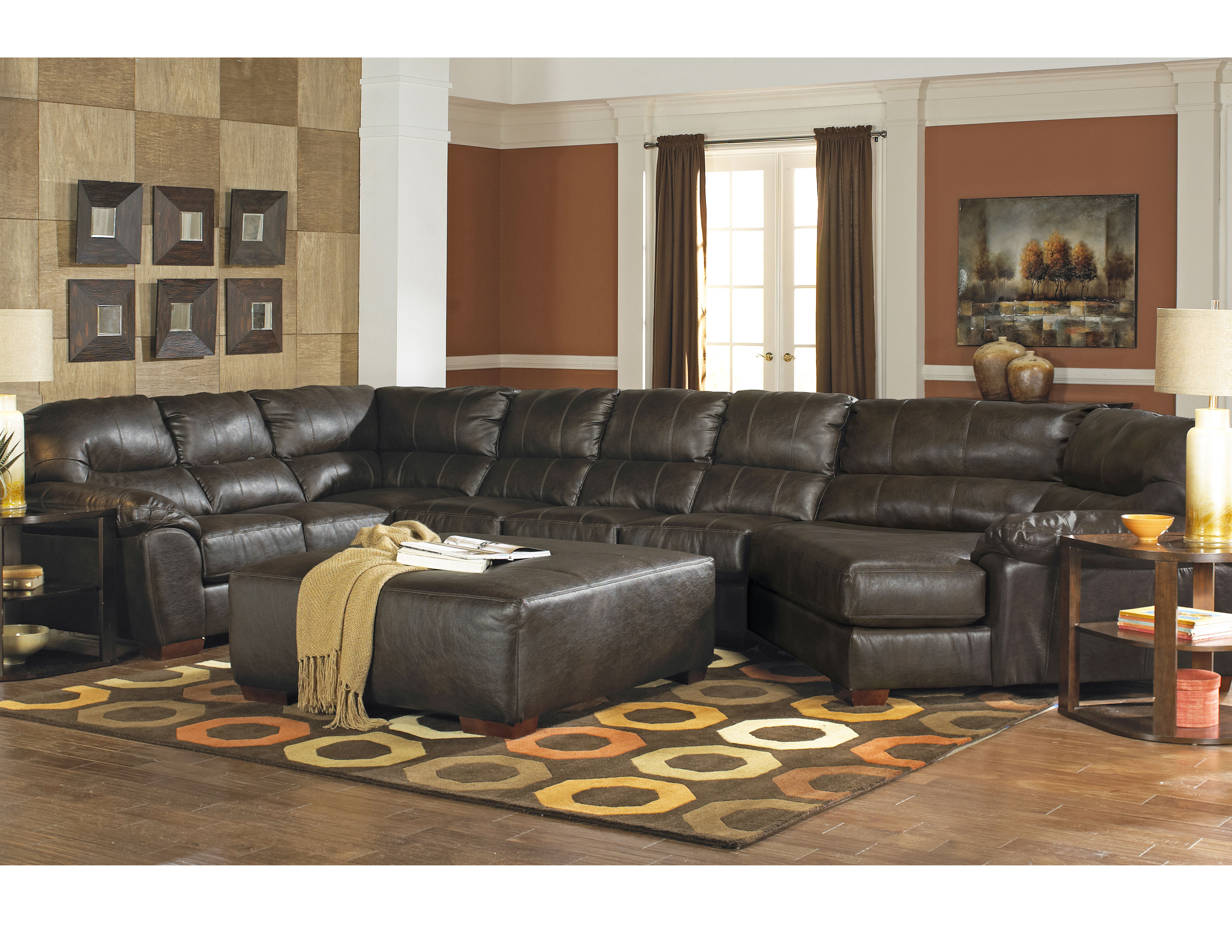 Lawson 2 Chaise Sectional Sofa Baci Living Room