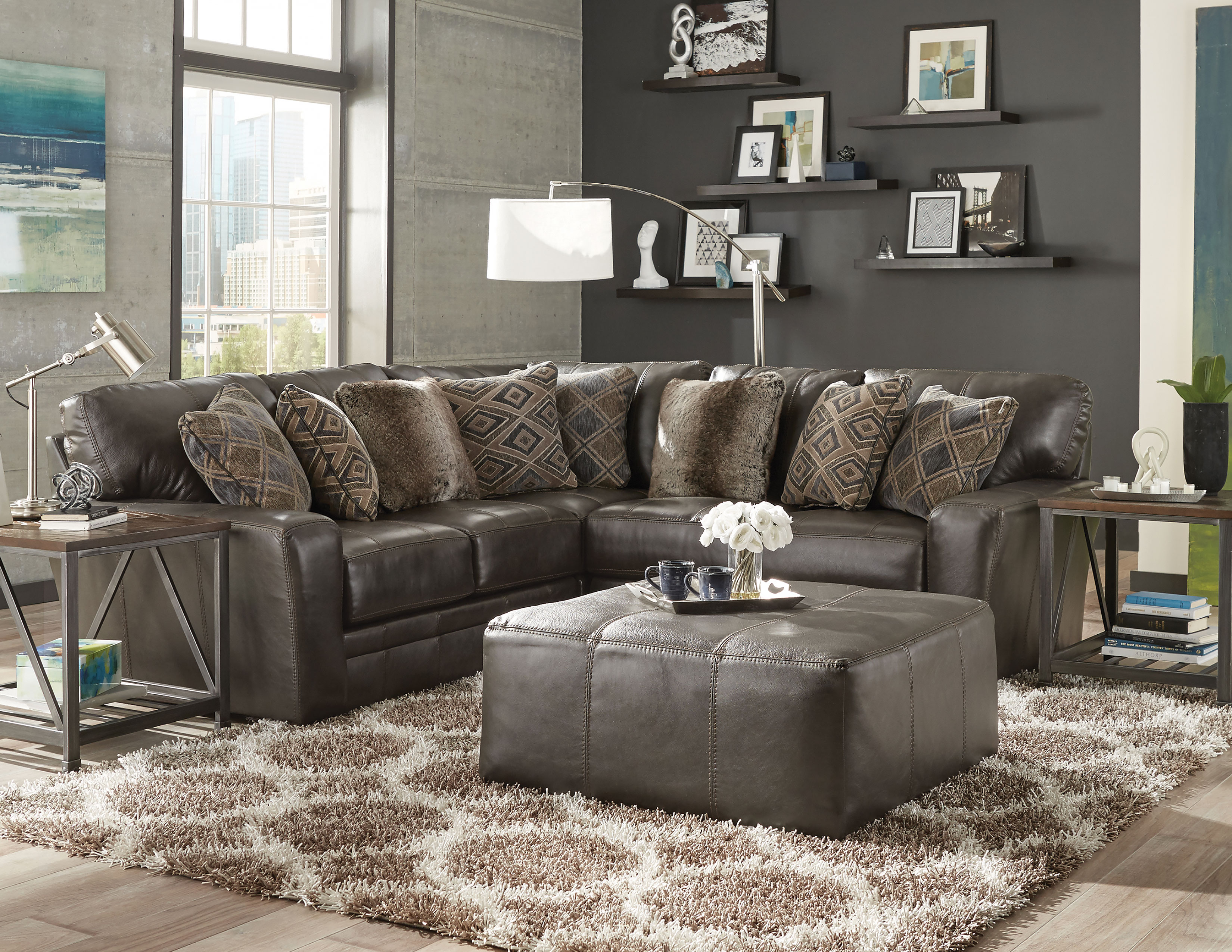 Denali Top Grain Leather Sectional (Includes Sofas and Sectionals