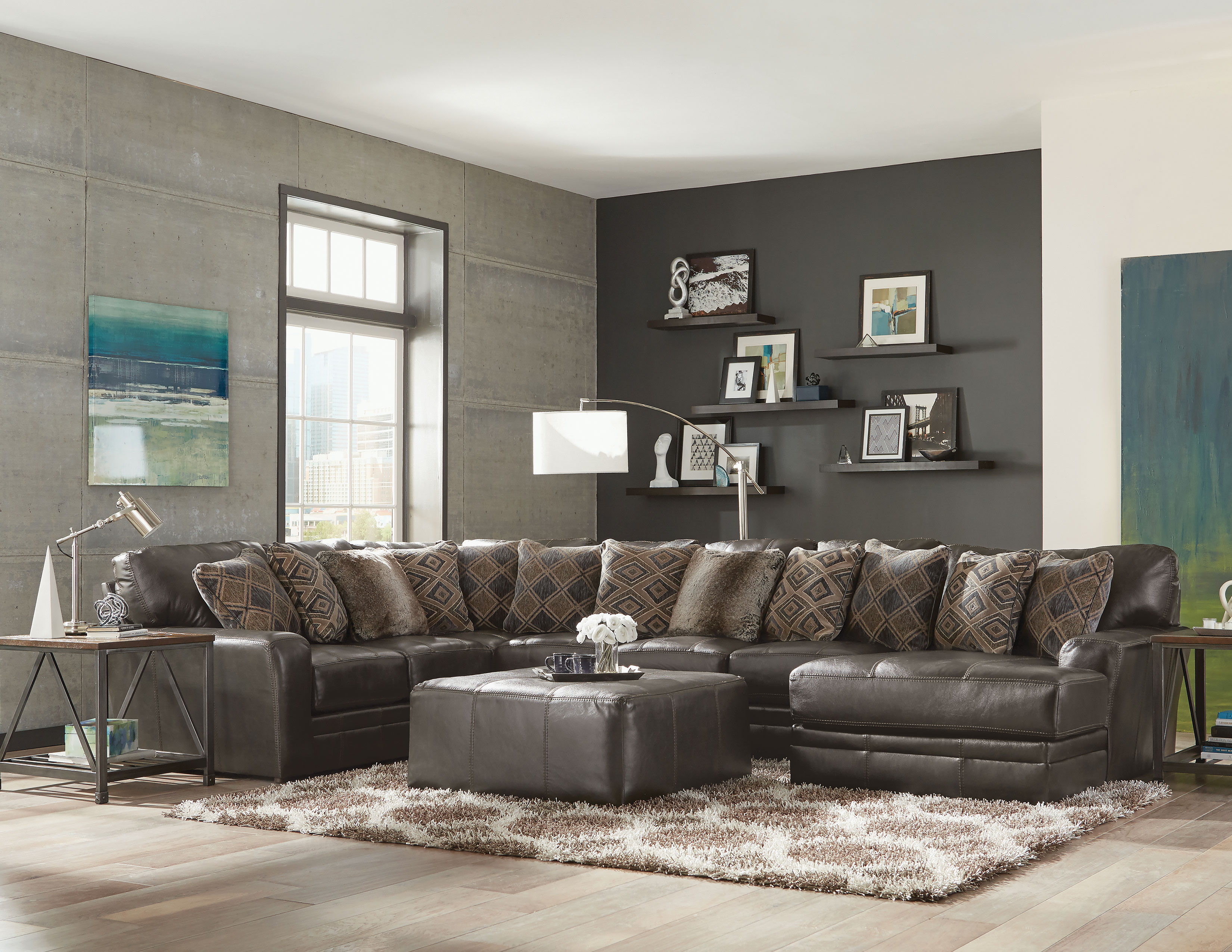 Denali Top Grain Leather Sectional (Includes Sofas and Sectionals